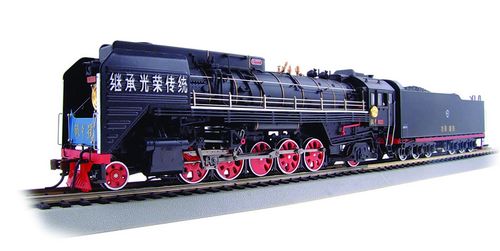 bachmann百万城187中国铁路qj前进型蒸汽机车仿真火车模型ho比例